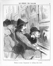 Artistes en train d'examiner le tableau d'un rival, 1852.  Creator: Honore Daumier.