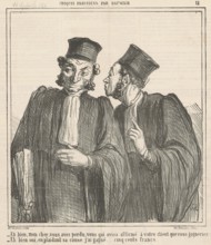 Eh bien, mon cher, vous avez perdu..., 1864. Creator: Honore Daumier.