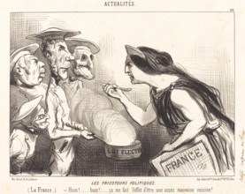 Les Fricoteurs politiques, 1850. Creator: Honore Daumier.