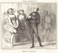 Mossieu le directeur, 1856. Creator: Honore Daumier.