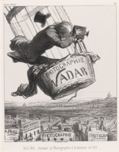 Nadar élevant la Photographie à la hauteur de l'Art, 1862. Creator: Honore Daumier.