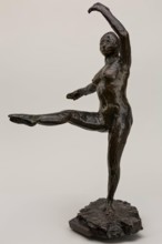 Position de Quatrième devant sur la Jambe Gauche, 1882-1895. Creator: Edgar Degas.