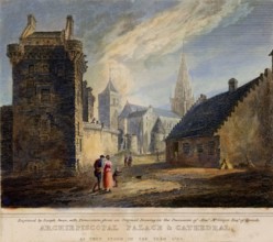 Archiepiscopal Palace And Cathedral. Glasgow. As They Stood In The Year 1790. Creator: Joseph Swan.