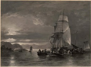 The Smugglers' Brig Jumping Jenny After E.T. Crawford. Creator: Robert Anderson.