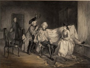 Peter Peebles capturing Allan Fairford, c1870s. Creator: Robert Anderson.