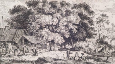 A Quiet Homestead, c1750-1800. Creator: Paul Sandby.