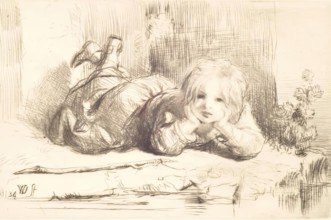 The Young Angler, 1834. Creator: William Dyce.