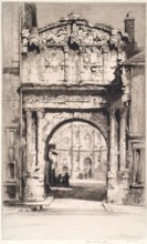 Porte St Pierre, Auxerre, 1912. Creator: Albany E Howarth.