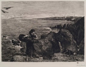 The Mushroom Gatherers, c1879. Creator: James Clarke Hook.