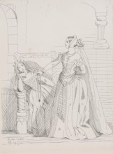 Leonore And Imperiale, (ASE 27), 1841. Creator: Queen Victoria.