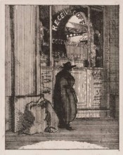 Parcels Office, c1930s. Creator: Thérèse Lessore.