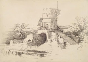 Border Tower, c1830s. Creator: William Dyce.