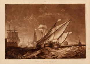 Entrance to Calais Harbour, 1816. Creator: JMW Turner.