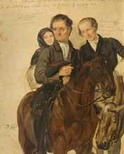 Study for "Covenanters Preaching", c1830. Creator: George Harvey.