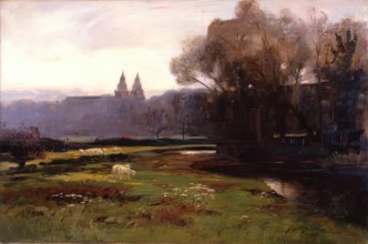 Old Aberdeen from the South-West, 1875-1899. Creator: James Coutts Michie.