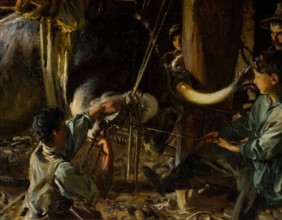Shoeing the Ox, 1906-1910. Creator: John Singer Sargent.