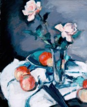 Still Life - Roses and Apples, c1920s. Creator: Samuel John Peploe.
