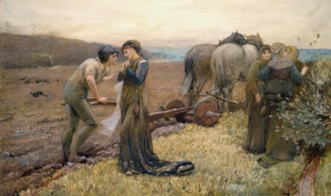 The Princess and the Ploughboy, c1874. Creator: George John Pinwell.