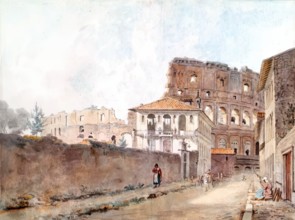 The Colosseum on the Road to St John Lateran, c1780. Creator: William Pars.