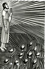 Ascension, 1918. Creator: Eric Gill.