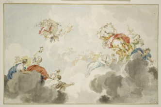 Flora and Zephyr, c1746. Creator: Jacob de Wit.