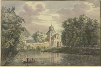 Gate to Utrecht with part of the promenade, 1750. Creator: Jacobus van Liender.