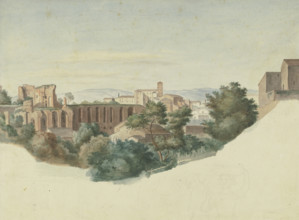 View of the Basilica of Saints John and Paul in Rome. Creator: Friedrich Olivier.