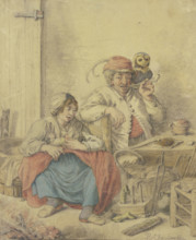 Eulenspiegel and his family. Creator: Pieter Moninckx.