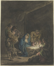 Adoration of the shepherds, 1777. Creator: Gottlieb Welte.