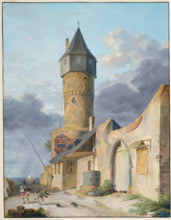 The Friedberger Warte in Frankfurt am Main. Creator: Anton Radl.