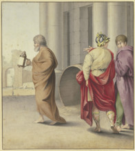 Diogenes looking for people. Creator: Carl Friedrich Wendelstadt.