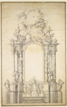 Design for a high altar, c1750. Creator: Johann Baptist Straub.