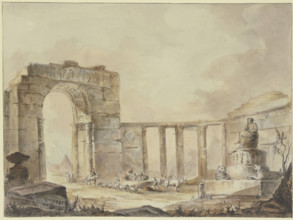 Agrippina's grotto, c1756-1760. Creator: Georges François Blondel.