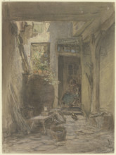 Court interiors,  c1850-1905. Creator: Anton Burger.