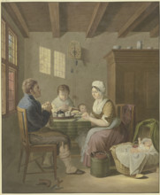 A family saying grace. Creator: Johann Friedrich Morgenstern.