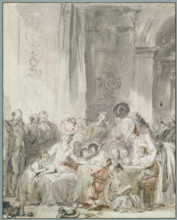 The Competition/Children's Scene: Contest or Instruction in Reading, c1780-1785. Creator: Jean-Honore Fragonard.