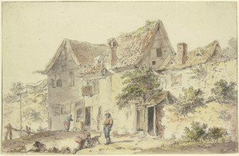 In front of a farmstead. Creator: Emanuel Murant.