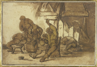 Bacchanal in the inn, before 1633-1635. Creator: Adriaen van Ostade.