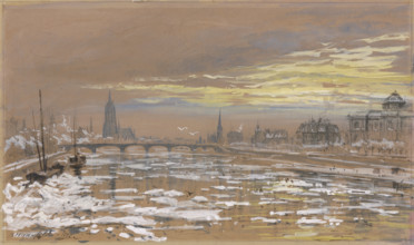 Frankfurt am Main in winter, 1897. Creator: Bernhard Mannfeld.