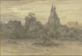 View of Gladenbach in Upper Hesse, c1840-1890s. Creator: Philipp Rumpf.
