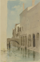 The Ponte della Panada in Venice, 1851. Creator: Carl Theodor Reiffenstein.