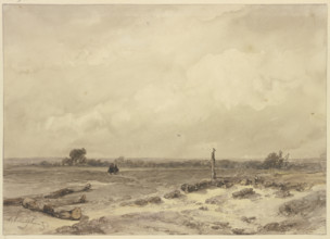 Flat landscape. Creator: Andreas Schelfhout.