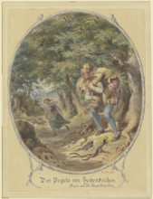 The Bogeyman of Hohenkrähen, Legends of Dr Aloys Schreiber, mid-late 19th century.  Creator: Ferdinand Karl Klimsch.