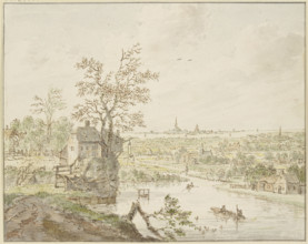 River area, the sea with a city in the distance. Creator: Cornelis Verdonck.
