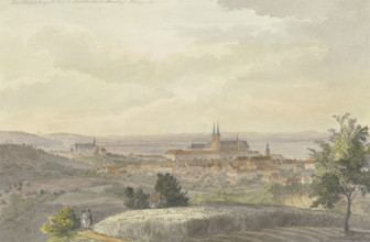View of Bamberg from the south, mid-19th century. Creator: Johann Adam Klein.