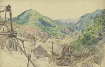 Copper mining, 1853. Creator: Adolf Höffler.