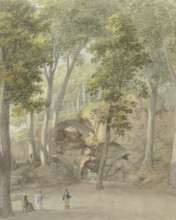 The Sphinx Grotto in the park at Weimar, c1785-1789. Creator: Georg Melchior Kraus.