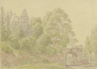 The cathedral in Wetzlar, c1850-1900. Creator: Peter Becker.