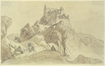 Castle ruin, mid-19th century. Creator: Johann Adam Klein.