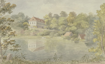 The forest house in Wilhelmstal near Eisenach, c1800-1806. Creator: Georg Melchior Kraus.